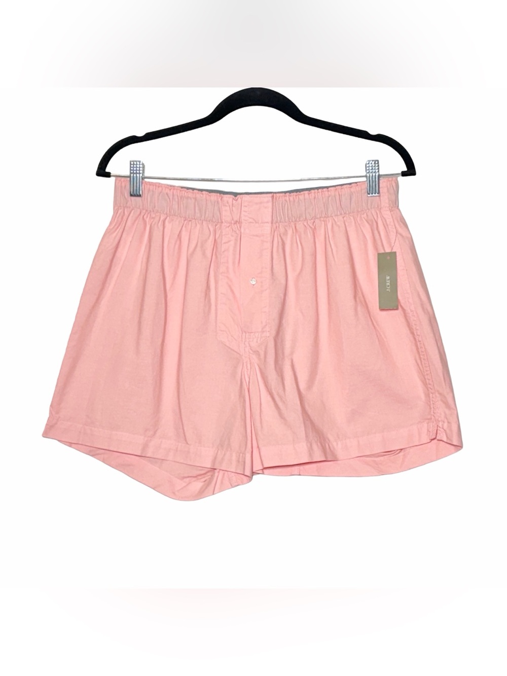NEW J. Crew Boxer Short in Garment-Dyed
Broken-In Organic Cotton Oxford, Pink, M